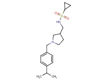 N-{[1-(4-isopropylbenzyl)pyrrolidin-3-yl]methyl}cyclopropanesulfonamide