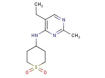 N-(1,1-dioxidotetrahydro-2H-thiopyran-4-yl)-5-ethyl-2-methylpyrimidin-4-amine