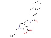 (3aS*,6aS*)-2-propyl-5-(5,6,7,8-tetrahydronaphthalen-2-ylcarbonyl)hexahydropyrrolo[3,4-c]pyrrole-3a(1H)-carboxylic acid