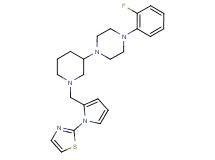 1-(2-fluorophenyl)-4-(1-{[1-(1,3-thiazol-2-yl)-1H-pyrrol-2-yl]methyl}-3-piperidinyl)piperazine
