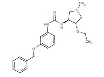 N-[3-(benzyloxy)phenyl]-N'-[(3S*,4S*)-4-ethoxy-1-methylpyrrolidin-3-yl]urea