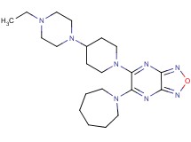 5-(1-azepanyl)-6-[4-(4-ethyl-1-piperazinyl)-1-piperidinyl][1,2,5]oxadiazolo[3,4-b]pyrazine