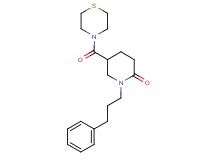 1-(3-phenylpropyl)-5-(4-thiomorpholinylcarbonyl)-2-piperidinone