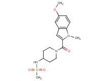 N-{1-[(5-methoxy-1-methyl-1H-indol-2-yl)carbonyl]-4-piperidinyl}methanesulfonamide