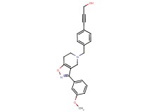 3-(4-{[3-(3-methoxyphenyl)-6,7-dihydroisoxazolo[4,5-c]pyridin-5(4H)-yl]methyl}phenyl)prop-2-yn-1-ol