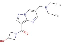 1-({6-[(diethylamino)methyl]pyrazolo[1,5-a]pyrimidin-3-yl}carbonyl)azetidin-3-ol