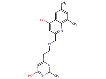 2-({[2-(6-hydroxy-2-methylpyrimidin-4-yl)ethyl]amino}methyl)-6,8-dimethylquinolin-4-ol