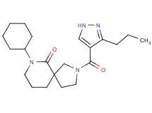 7-cyclohexyl-2-[(3-propyl-1H-pyrazol-4-yl)carbonyl]-2,7-diazaspiro[4.5]decan-6-one