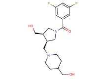 ((3R*,4R*)-1-(3,5-difluorobenzoyl)-4-{[4-(hydroxymethyl)piperidin-1-yl]methyl}pyrrolidin-3-yl)methanol