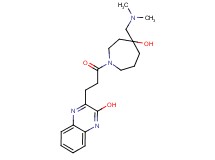 3-(3-{4-[(dimethylamino)methyl]-4-hydroxy-1-azepanyl}-3-oxopropyl)-2-quinoxalinol