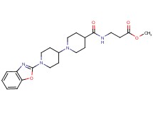 methyl N-{[1'-(1,3-benzoxazol-2-yl)-1,4'-bipiperidin-4-yl]carbonyl}-beta-alaninate