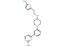 N-[2-(5-methyl-2-furyl)ethyl]-1-[3-(2-methyl-4-pyrimidinyl)phenyl]-4-piperidinamine