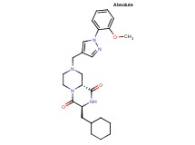 (3S,9aR)-3-(cyclohexylmethyl)-8-{[1-(2-methoxyphenyl)-1H-pyrazol-4-yl]methyl}tetrahydro-2H-pyrazino[1,2-a]pyrazine-1,4(3H,6H)-dione