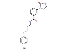 N-{3-[(4-methylphenyl)thio]propyl}-3-(2-oxoimidazolidin-1-yl)benzamide