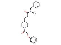 N-benzyl-N-methyl-3-[1-(phenoxyacetyl)-4-piperidinyl]propanamide