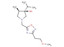 rel-(3R,4R)-3-isopropyl-1-{[3-(2-methoxyethyl)-1,2,4-oxadiazol-5-yl]methyl}-4-methyl-3-pyrrolidinol hydrochloride