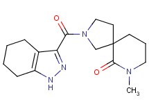 7-methyl-2-(4,5,6,7-tetrahydro-1H-indazol-3-ylcarbonyl)-2,7-diazaspiro[4.5]decan-6-one