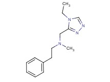 N-[(4-ethyl-4H-1,2,4-triazol-3-yl)methyl]-N-methyl-2-phenylethanamine