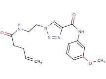 N-(3-methoxyphenyl)-1-[2-(4-pentenoylamino)ethyl]-1H-1,2,3-triazole-4-carboxamide