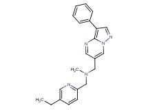 1-(5-ethylpyridin-2-yl)-N-methyl-N-[(3-phenylpyrazolo[1,5-a]pyrimidin-6-yl)methyl]methanamine