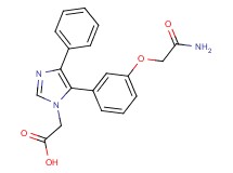 {5-[3-(2-amino-2-oxoethoxy)phenyl]-4-phenyl-1H-imidazol-1-yl}acetic acid