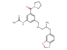 N-[3-({[3-(1,3-benzodioxol-5-yl)-2-methylpropyl]amino}methyl)-5-(1-pyrrolidinylcarbonyl)phenyl]acetamide