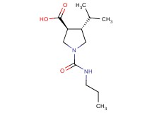 (3S*,4S*)-4-isopropyl-1-[(propylamino)carbonyl]-3-pyrrolidinecarboxylic acid