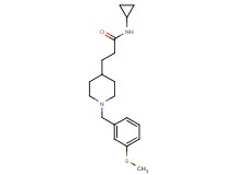 N-cyclopropyl-3-{1-[3-(methylthio)benzyl]-4-piperidinyl}propanamide