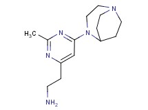 2-[6-(1,4-diazabicyclo[3.2.2]non-4-yl)-2-methylpyrimidin-4-yl]ethanamine