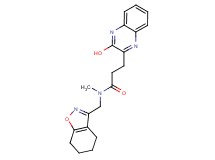 3-(3-hydroxy-2-quinoxalinyl)-N-methyl-N-(4,5,6,7-tetrahydro-1,2-benzisoxazol-3-ylmethyl)propanamide