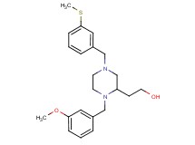2-{1-(3-methoxybenzyl)-4-[3-(methylthio)benzyl]-2-piperazinyl}ethanol