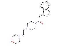 4-{2-[4-(2,3-dihydro-1H-inden-1-ylacetyl)piperazin-1-yl]ethyl}morpholine