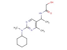 N-(1-{2-[cyclohexyl(methyl)amino]-4-methylpyrimidin-5-yl}ethyl)-2-hydroxyacetamide