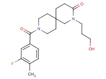 9-(3-fluoro-4-methylbenzoyl)-2-(3-hydroxypropyl)-2,9-diazaspiro[5.5]undecan-3-one