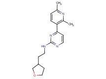 4-(2,6-dimethylpyridin-3-yl)-N-[2-(tetrahydrofuran-3-yl)ethyl]pyrimidin-2-amine