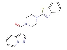 2-[4-(pyrazolo[1,5-a]pyridin-3-ylcarbonyl)-1-piperazinyl]-1,3-benzothiazole