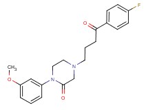4-[4-(4-fluorophenyl)-4-oxobutyl]-1-(3-methoxyphenyl)-2-piperazinone