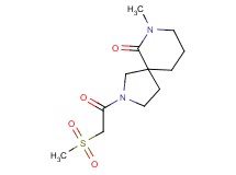 7-methyl-2-[(methylsulfonyl)acetyl]-2,7-diazaspiro[4.5]decan-6-one