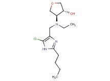 (3R*,4S*)-4-[[(2-butyl-5-chloro-1H-imidazol-4-yl)methyl](ethyl)amino]tetrahydrofuran-3-ol