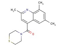 2,6,8-trimethyl-4-(4-thiomorpholinylcarbonyl)quinoline