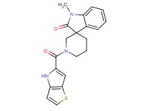 1-methyl-1'-(4H-thieno[3,2-b]pyrrol-5-ylcarbonyl)spiro[indole-3,3'-piperidin]-2(1H)-one