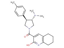 3-{[rel-(3S,4R)-3-(dimethylamino)-4-(4-methylphenyl)-1-pyrrolidinyl]carbonyl}-5,6,7,8-tetrahydro-2-quinolinol