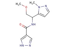 N-[2-methoxy-1-(1-methyl-1H-pyrazol-5-yl)ethyl]-1H-pyrazole-4-carboxamide