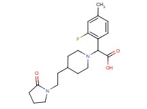 (2-fluoro-4-methylphenyl){4-[2-(2-oxopyrrolidin-1-yl)ethyl]piperidin-1-yl}acetic acid