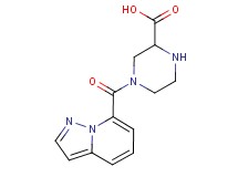 4-(pyrazolo[1,5-a]pyridin-7-ylcarbonyl)piperazine-2-carboxylic acid