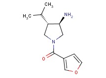 (3R*,4S*)-1-(3-furoyl)-4-isopropyl-3-pyrrolidinamine