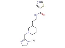 N-(2-{1-[(1-methyl-1H-imidazol-2-yl)methyl]piperidin-3-yl}ethyl)-1,3-thiazole-5-carboxamide