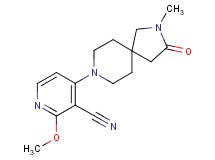 2-methoxy-4-(2-methyl-3-oxo-2,8-diazaspiro[4.5]dec-8-yl)nicotinonitrile
