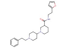 N-[2-(2-furyl)ethyl]-1'-(2-phenylethyl)-1,4'-bipiperidine-3-carboxamide