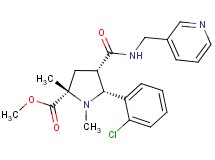 methyl (2S*,4S*,5R*)-5-(2-chlorophenyl)-1,2-dimethyl-4-{[(3-pyridinylmethyl)amino]carbonyl}-2-pyrrolidinecarboxylate